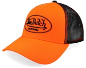 Oval Patch Black/Orange A-Frame Trucker
