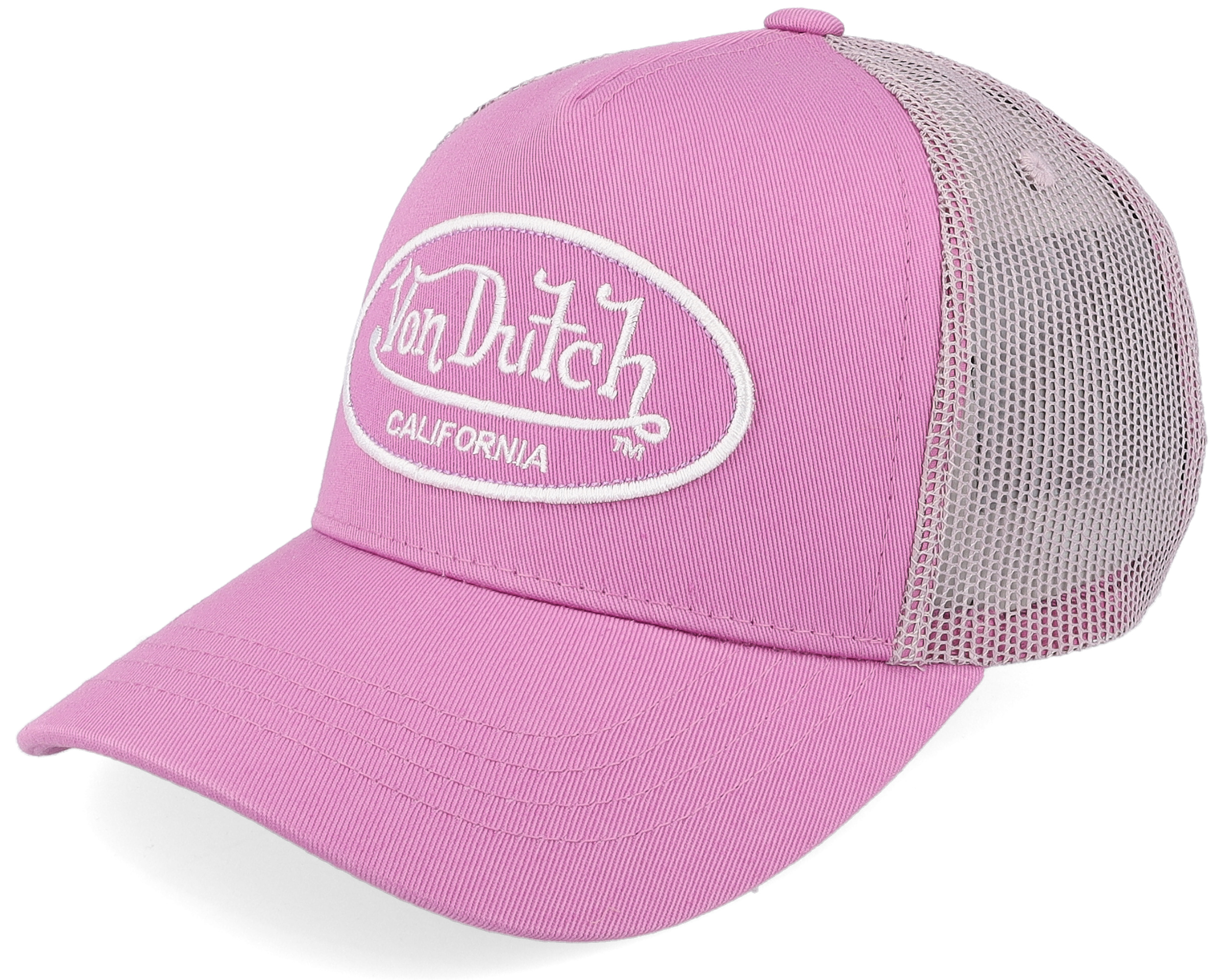 【Von Dutch】ピンクトラッカーキャップ★Trucker Snapback Hat Von Dutch Trucker Hat Pink Flying Eyeball Jax Embroidered