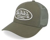Oval Patch Dark Green Trucker
