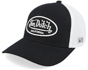 Oval Patch White/Black Trucker