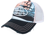 Embroidery Logo White/Multicolor/Black A-Frame Trucker