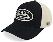 Embroidery Oval Black/White A-Frame Trucker