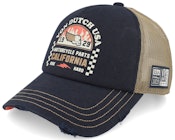 Bamboo Effect Cap A-Frame Trucker