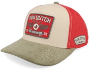 Square Patch Velour Black/Brown A-Frame Trucker