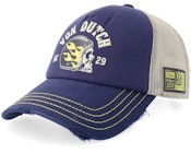 Crew Screen Retro Blue/White Trucker