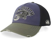 Wild Crocodile Blue/Grey A-frame Trucker