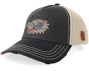 Wild Wolf Black/Grey A-Frame Trucker