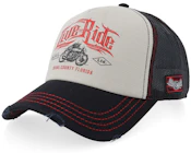 Live Ride Black/Grey/Red A-frame Trucker