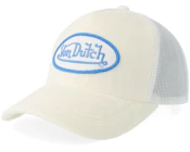 Oval Patch Velour White A-Frame Trucker
