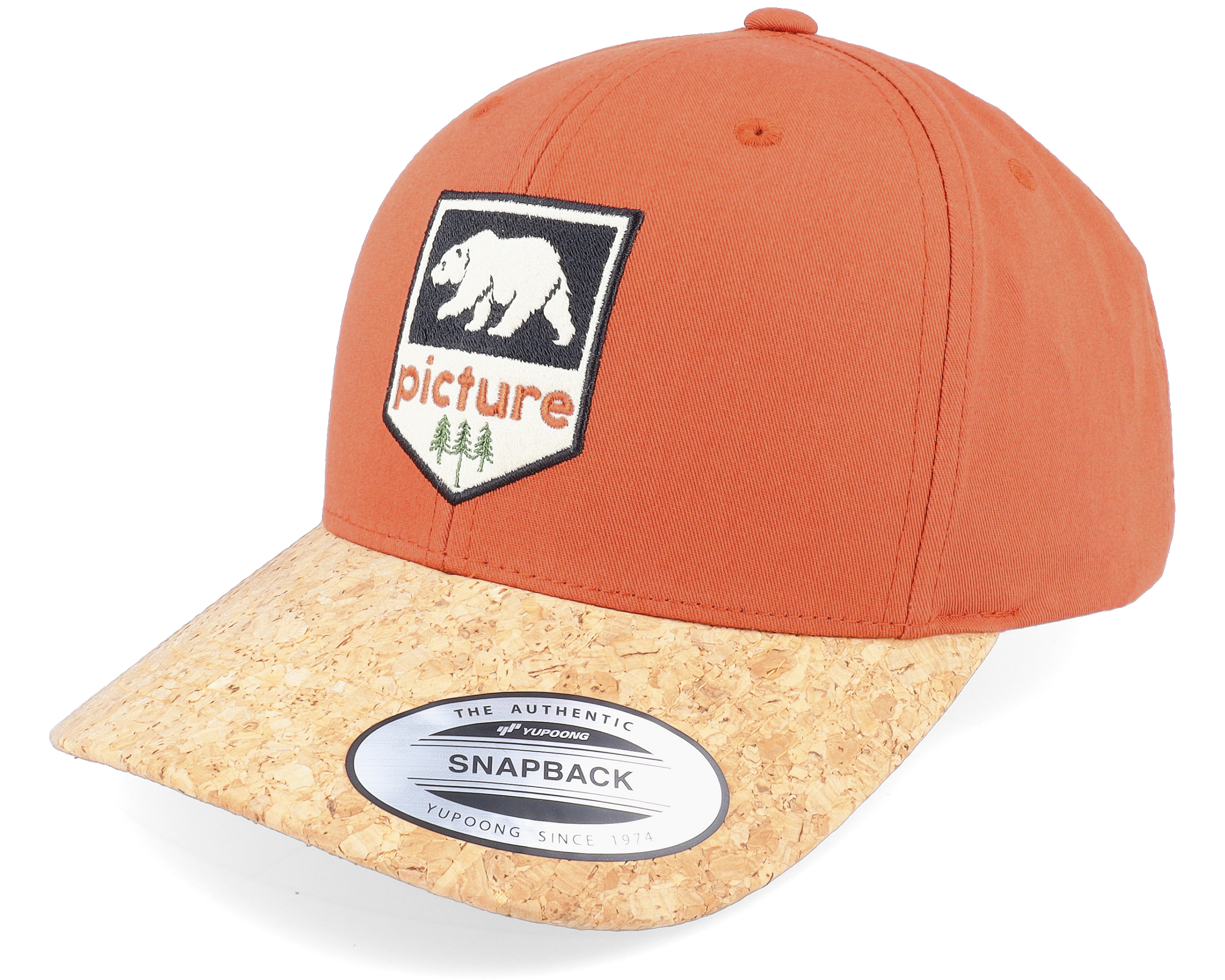 Wakopa Bb Cap B Nutz Orange/Cork Adjustable Picture cap