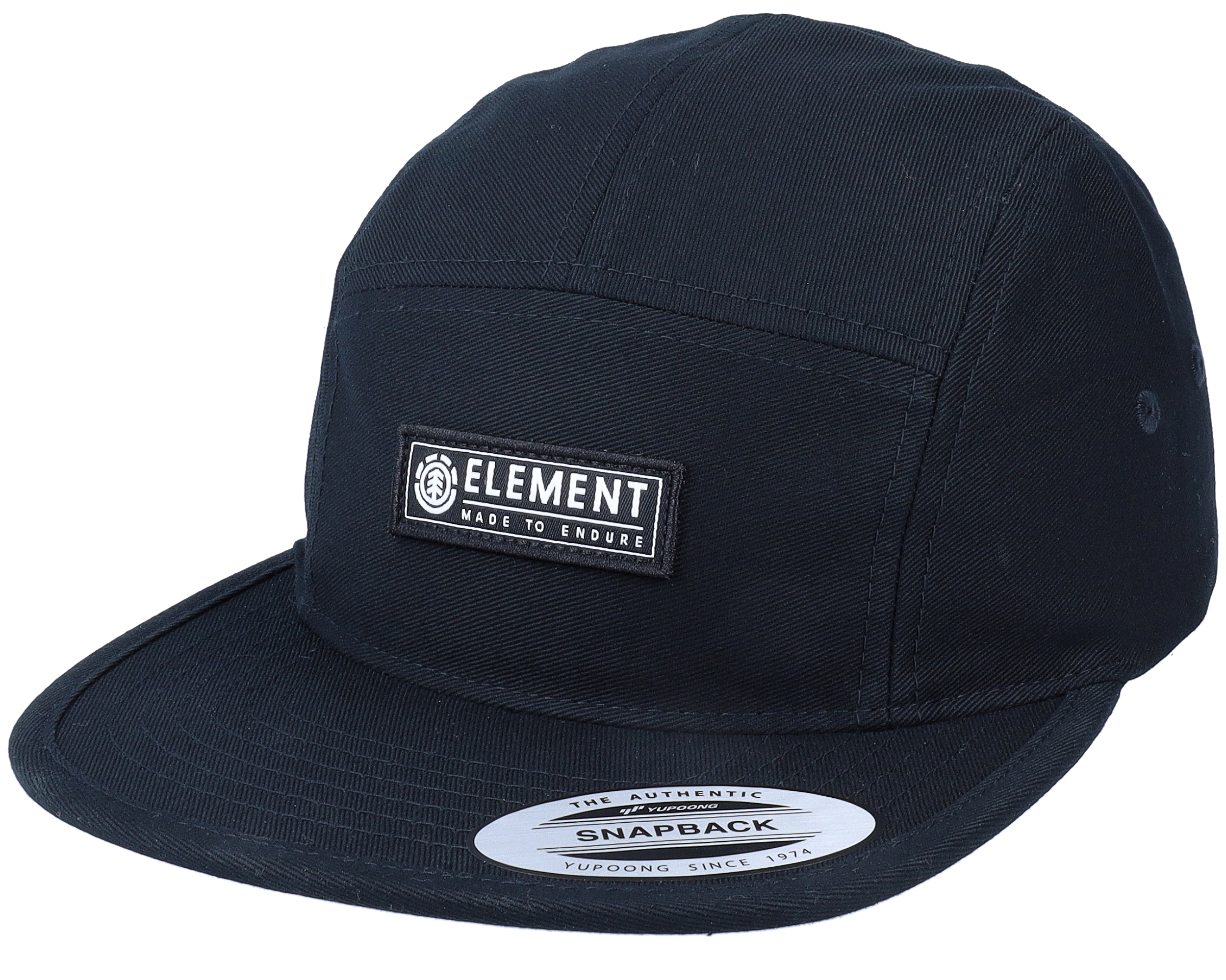 Nook Cap Flint Black 5-Panel - Element cap | Hatstoreworld.com