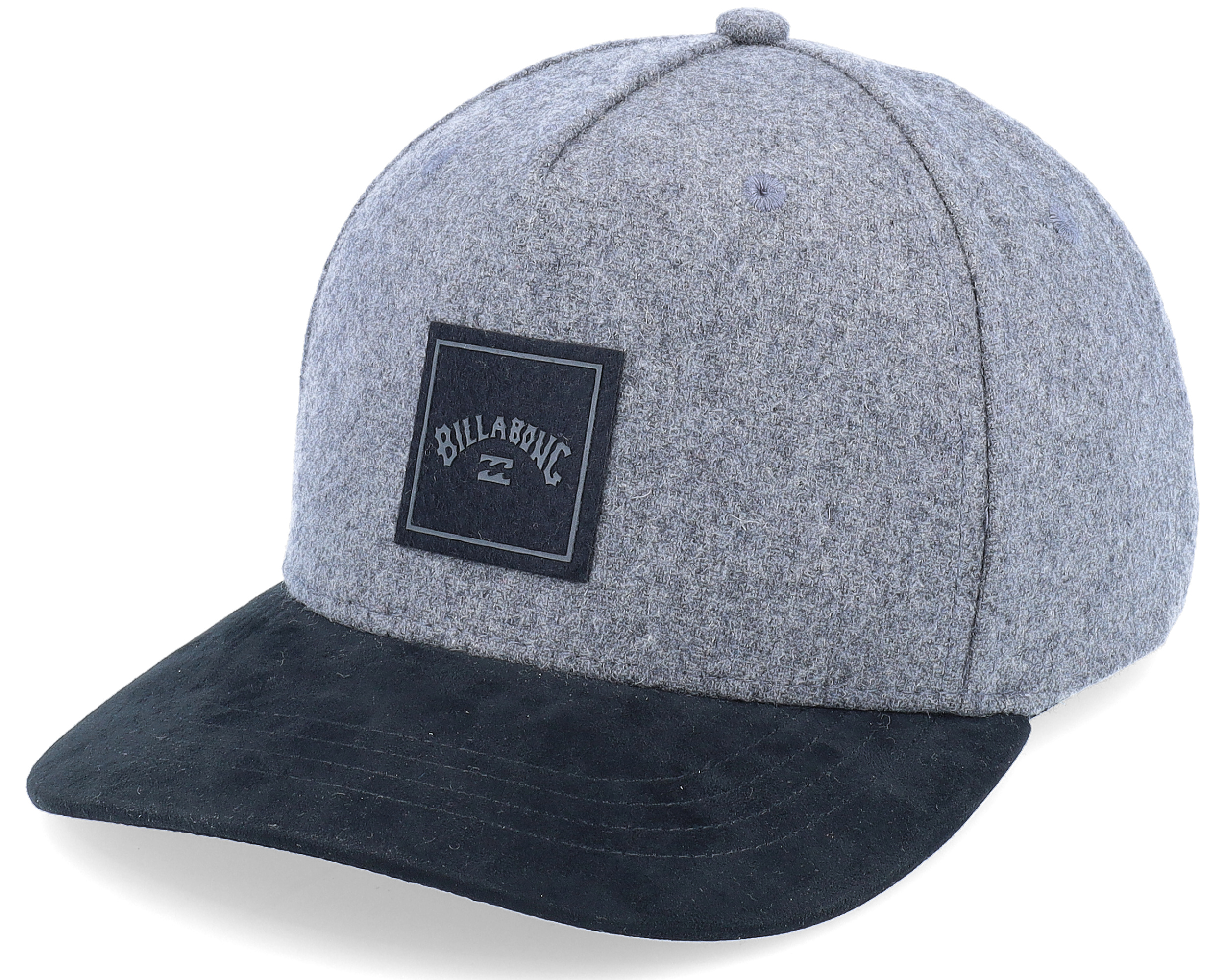 Billabong Stacked Snapback Hat - Grey Heather