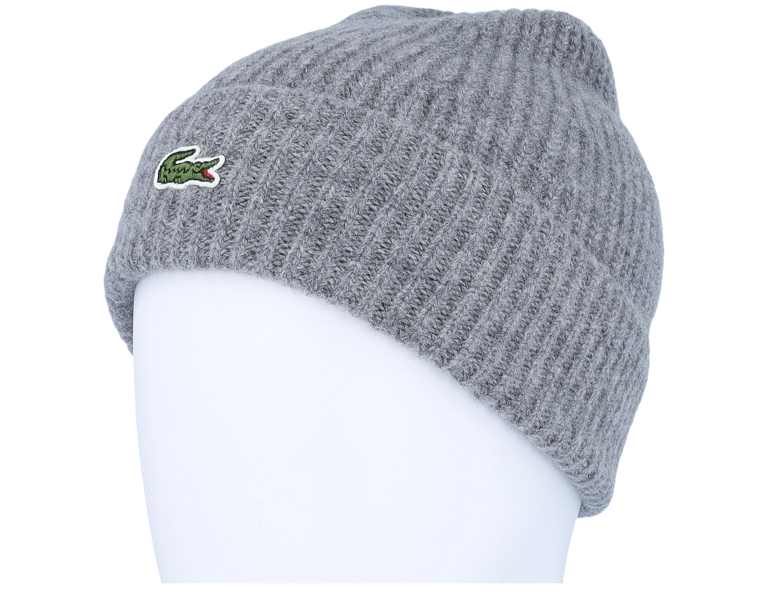 Beanie Wool Grey Cuff Lacoste Hatstore.es