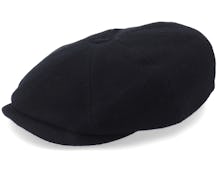 Hatteras Wool/Cashmere Black Flat Cap - Stetson