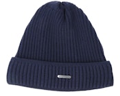Merino Wool Navy Beanie
