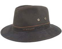 Ava Waxed Cotton Brown Trilby - Stetson