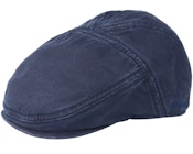 Ivy Cap Cotton Navy Flatcap