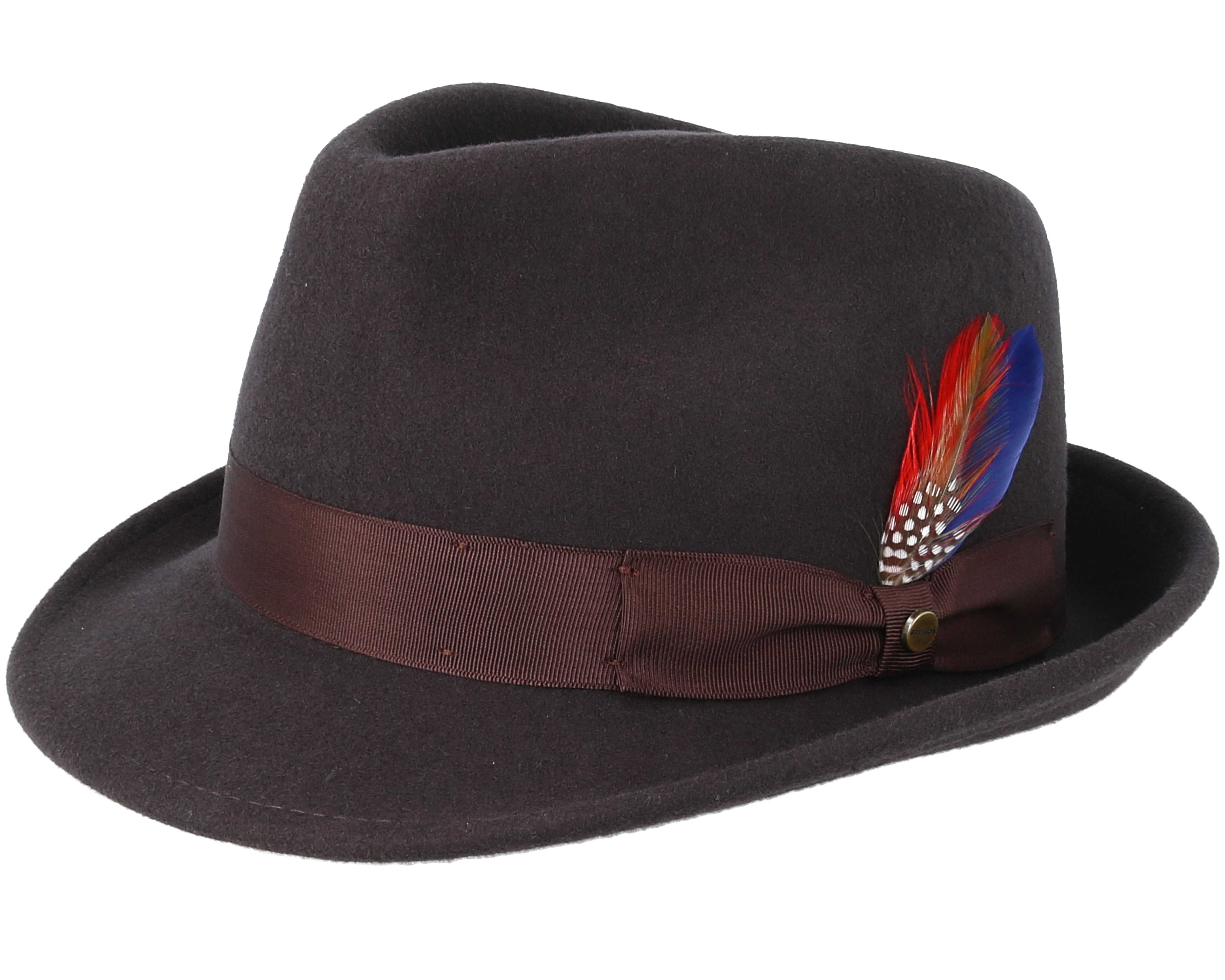 Woolfelt 2 Dark Brown Trilby - Stetson hat | Hatstoreworld.com