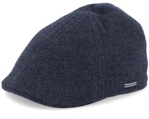 Texas Wool/Cashmere Ear Flap 2 Black Flat Cap - Stetson