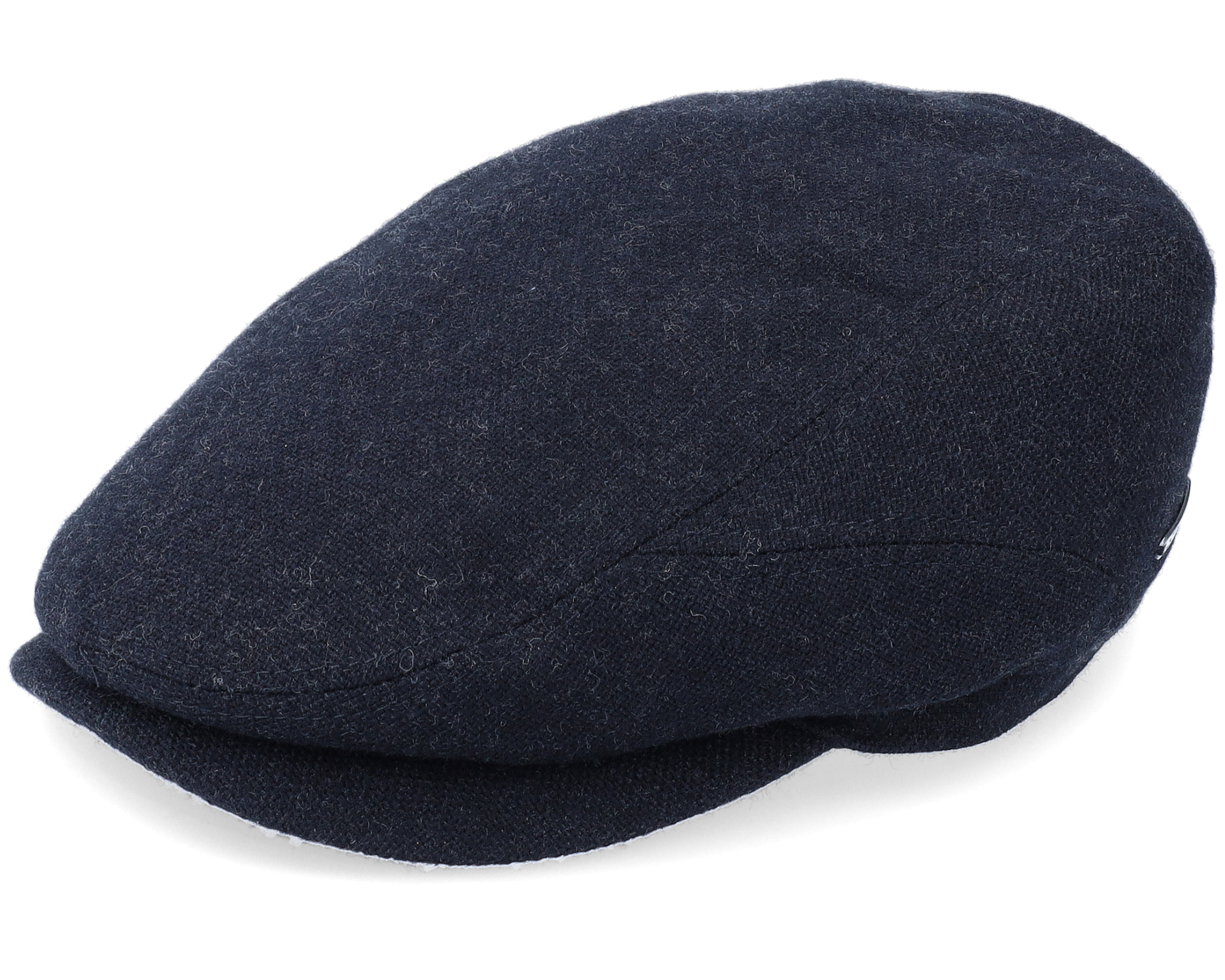 Driver Cap Wool Black Flat Cap