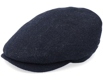 Driver Cap Wool Black Flat Cap