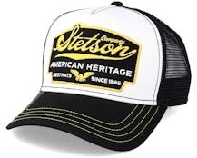 American Heritage White/Black Trucker - Stetson