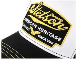 American Heritage White/Black Trucker - Stetson