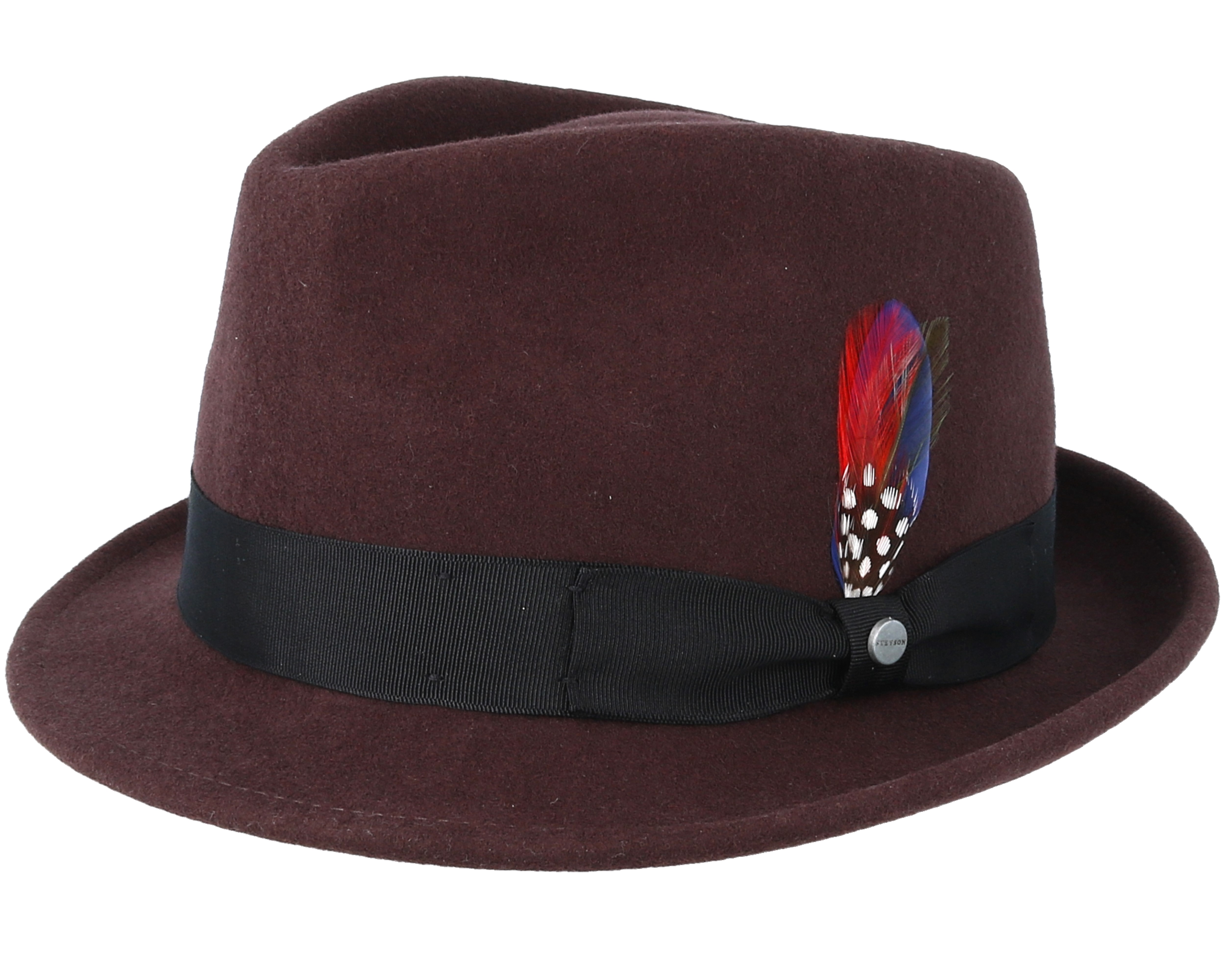 Woolfelt Dark Brown Trilby - Stetson hat | Hatstoreworld.com