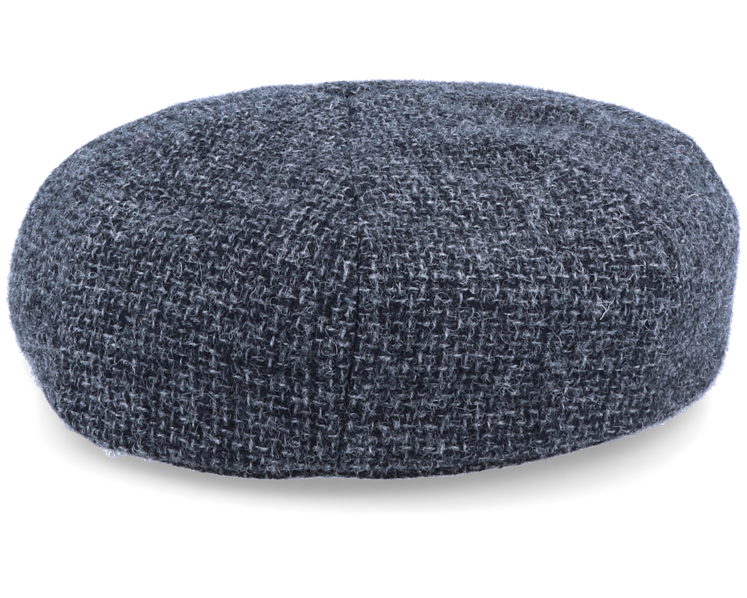 Hatteras Wool Heather Black Flat Cap