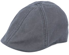 Texas Cotton Vintage Black Flat Cap - Stetson