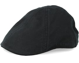 Texas Cotton Black Flat Cap - Stetson