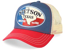 Texas Blue/Red/Beige Trucker - Stetson