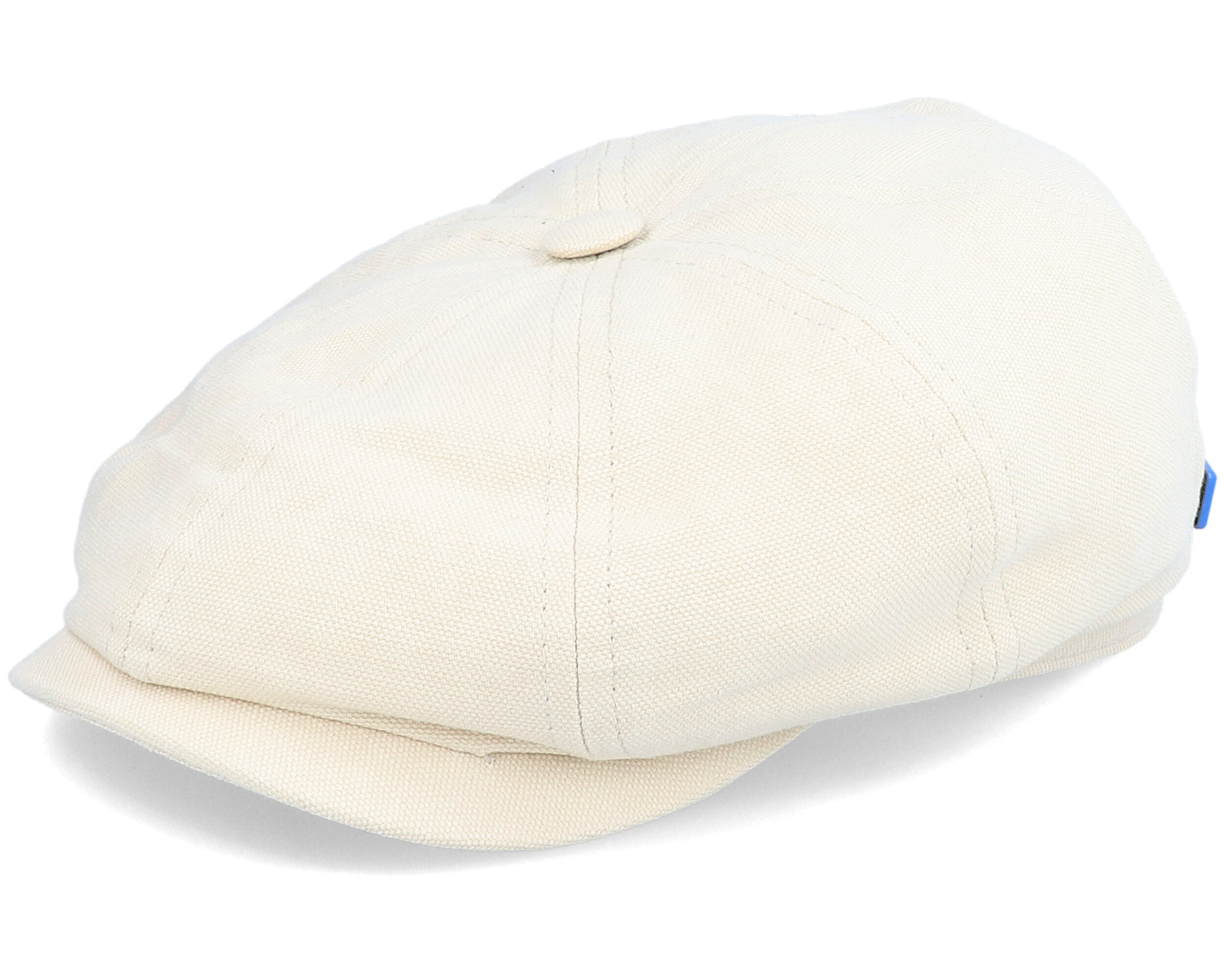 Hatteras Cotton/Linen Beige Flat Cap - Stetson cap | Hatstoreworld.com