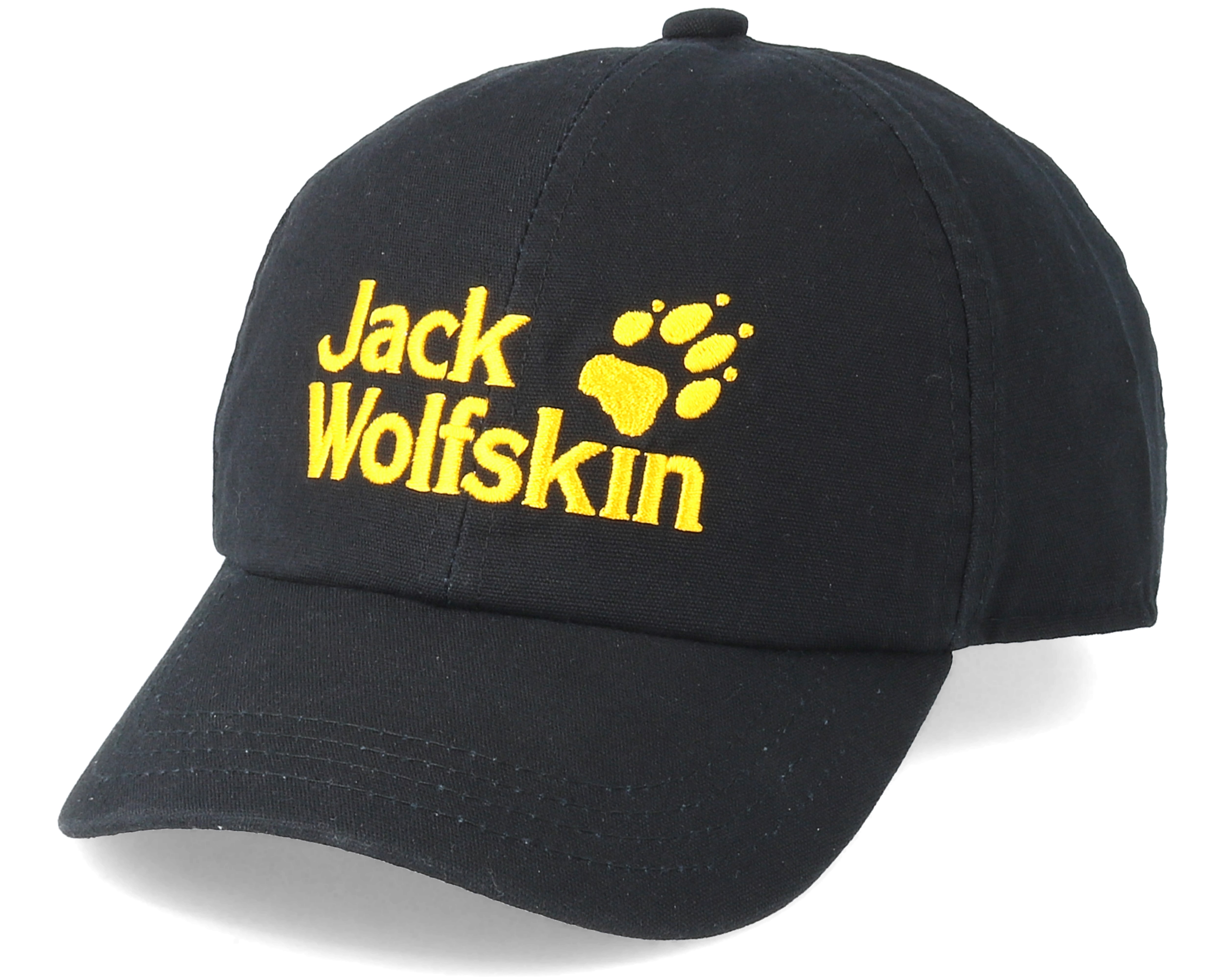 Kids Baseball Cap Black Adjustable Jack Wolfskin cap