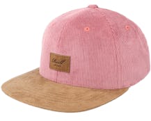 Suede Cap Mauve Baby Cord Snapback - Reell