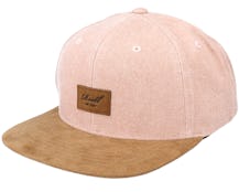 Suede Cap Washed Pink Snapback - Reell