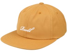 Low Pitch Cap Yellow Brown Snapback - Reell