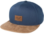Suede Navy Snapback