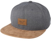 Suede Heather Charcoal Snapback