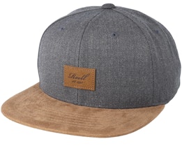 Suede Heather Charcoal Snapback - Reell