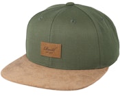 Suede Dark Olive Snapback