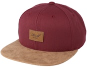Suede Maroon Snapback