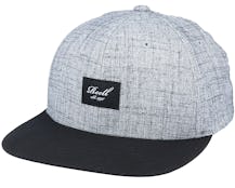 Pitchout Cap 140 Heather Grey / Washed Black Snapback - Reell