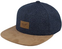 Suede Blue Speckle Snapback - Reell