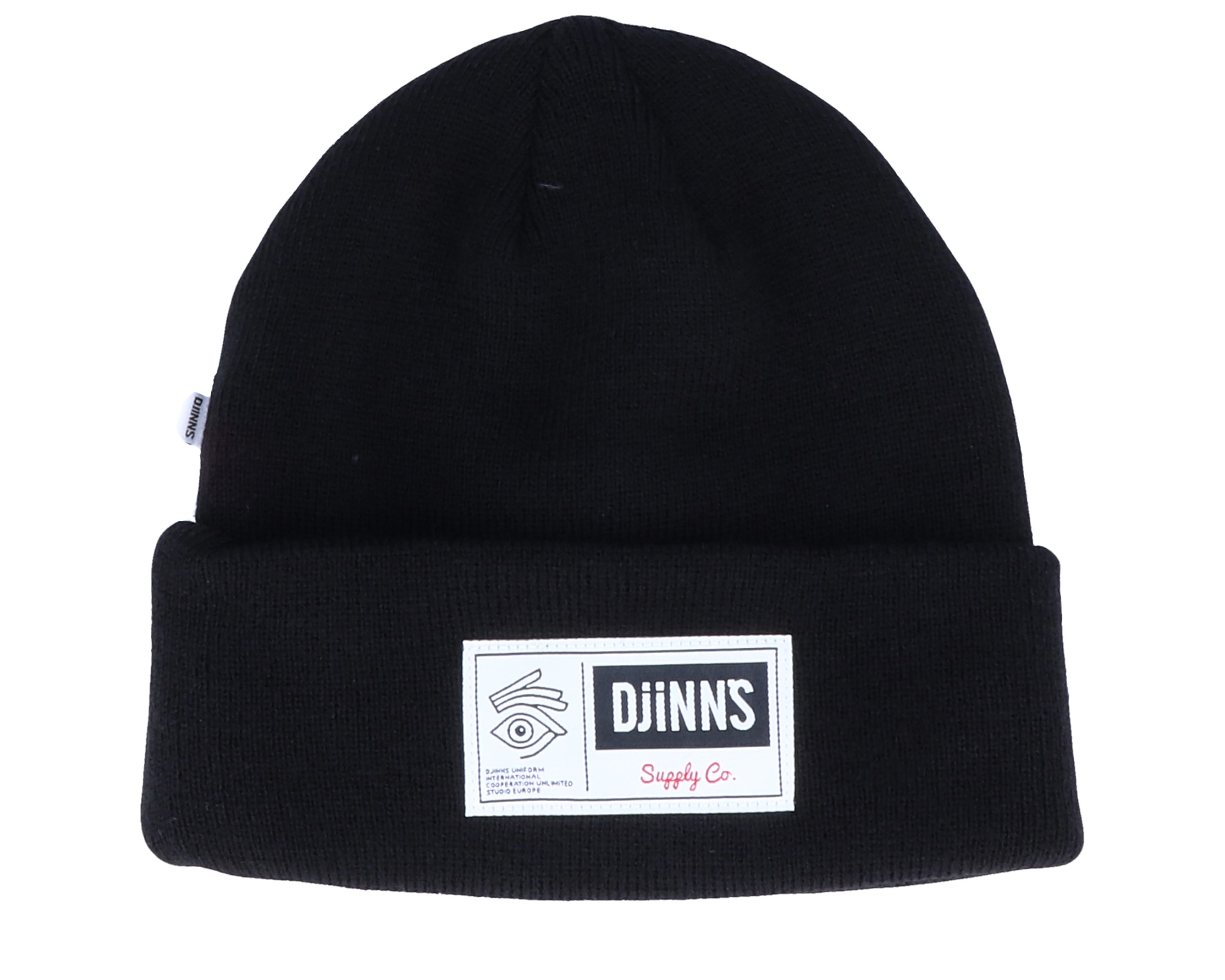 Beanies Big Label Black Cuff - Djinns