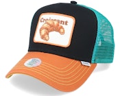 Food Croissant Black/Teal Trucker