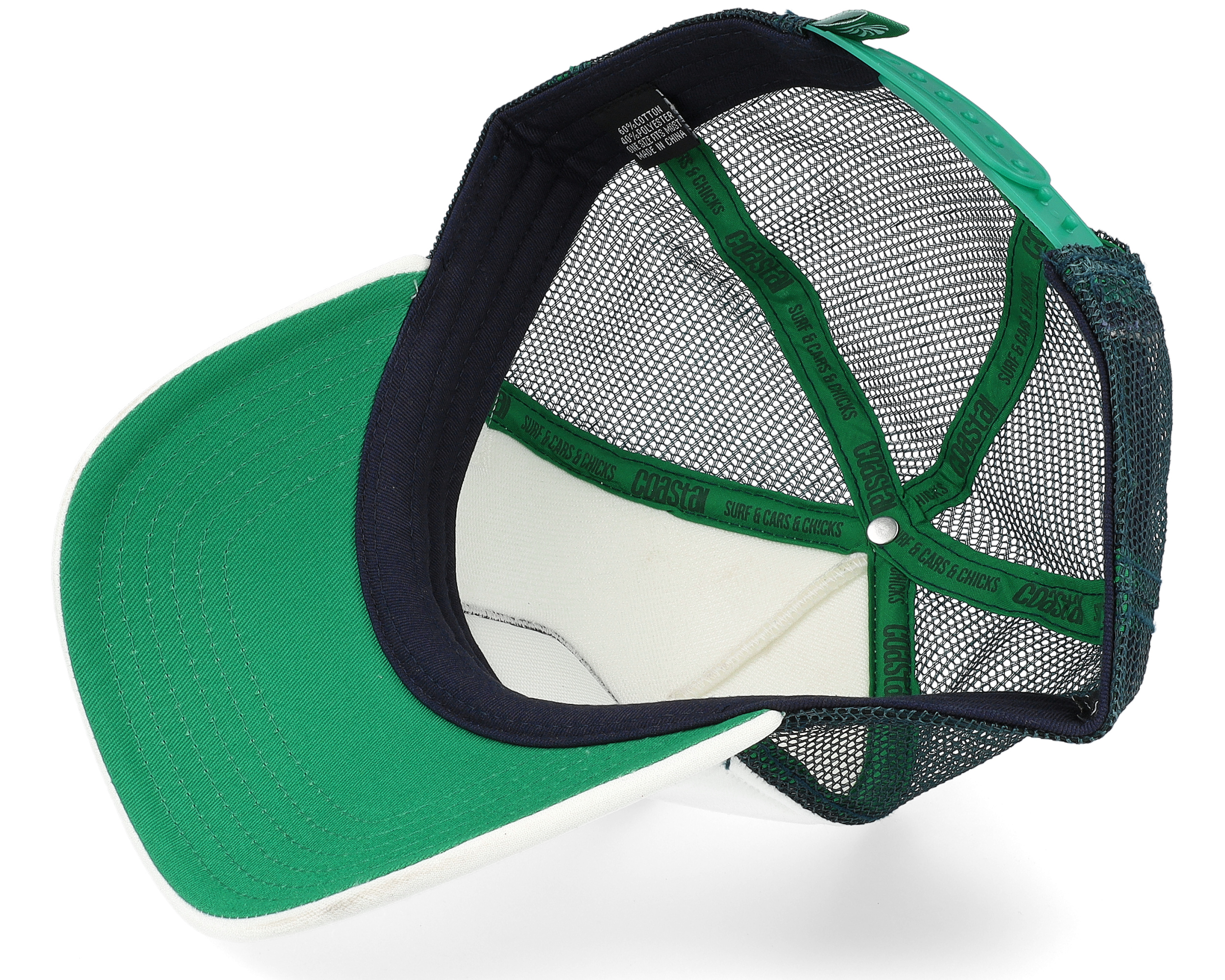 Old Skate White/Navy Trucker