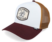 Coffee Club White/Brown Trucker