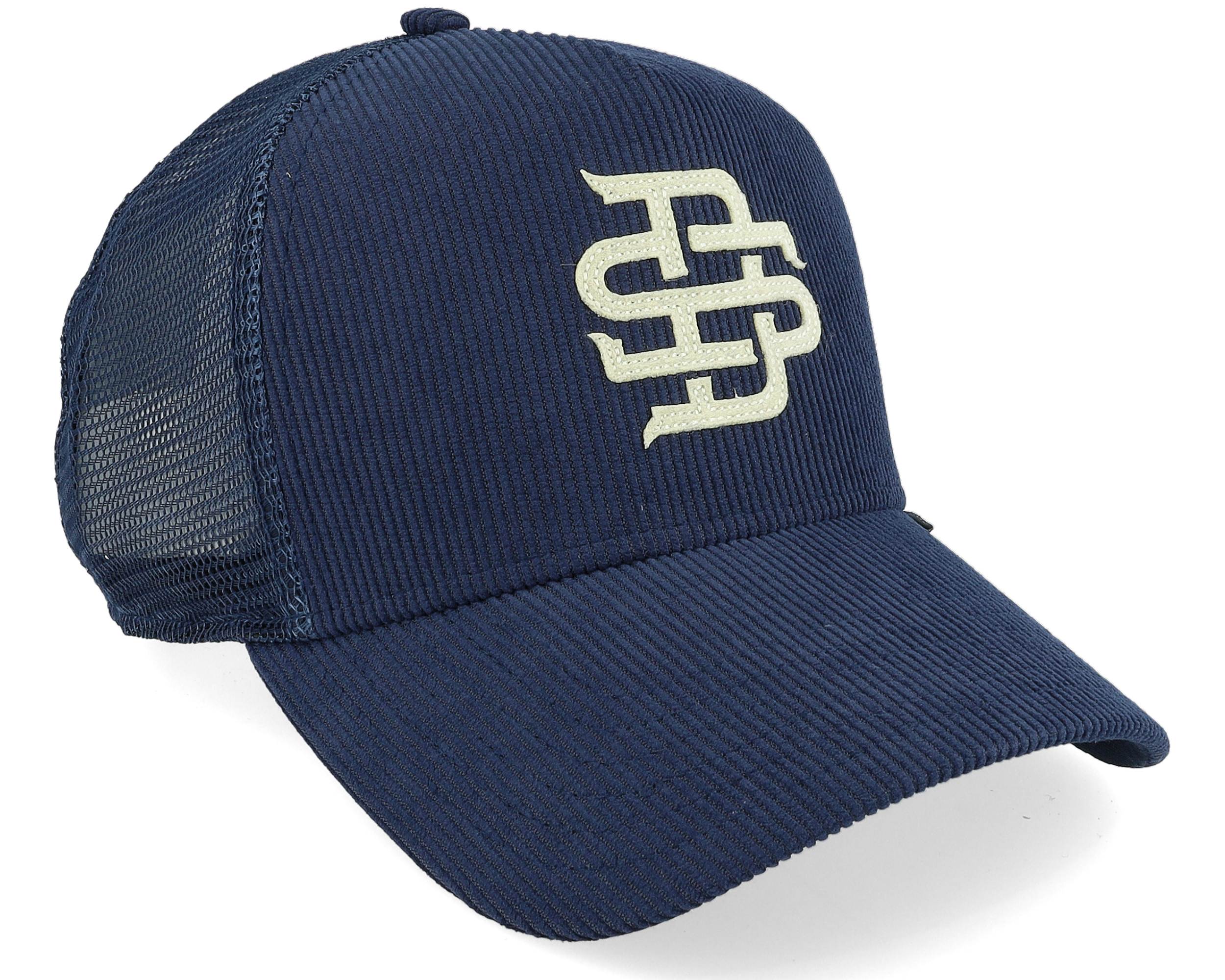帽子 1 TRUTH TRUCKER NAVY The No.1 Face Trusts No.1 Suede Navy White Logo Navy Blue