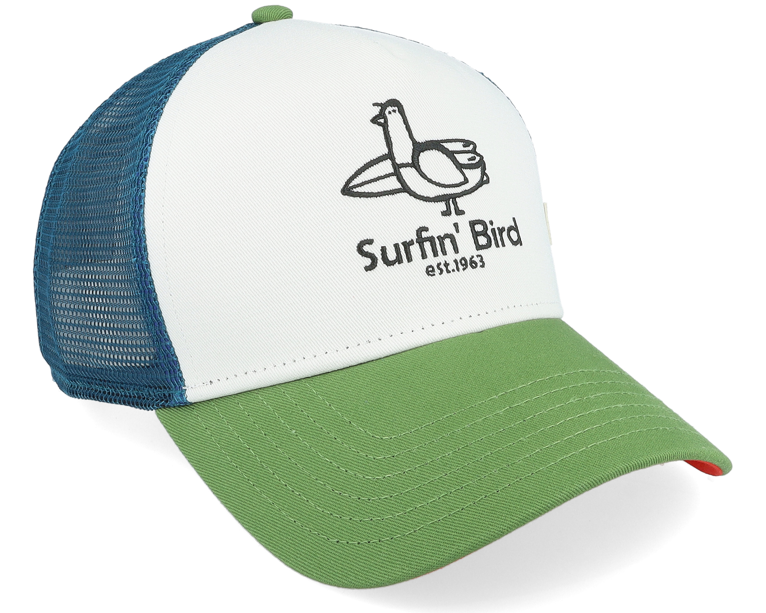Hft Surfin Bird Blue/White/Olive Trucker